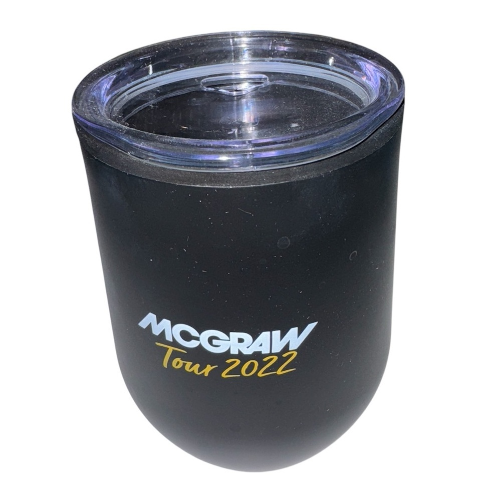 McGraw Tour 2022 Black Wine Tumbler